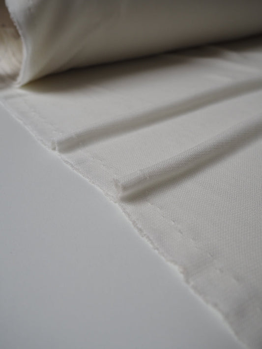 Antique White Fine Interlock Viscose Jersey