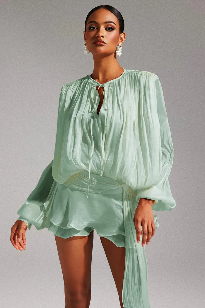 Ariadne Women Elegant Green Dress
