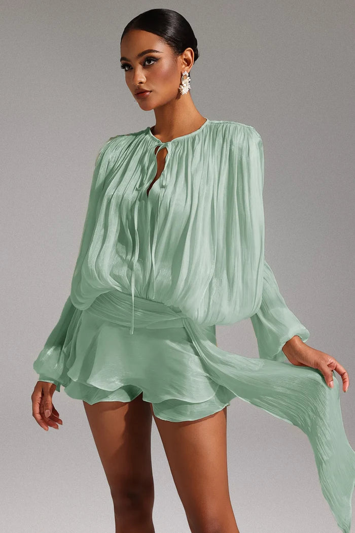 Ariadne Women Elegant Green Dress