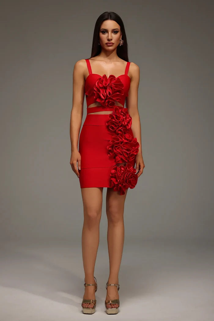 Athena Show-Stopping Red Set