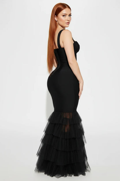 Avalon Mesh Hem Bodycon Dress