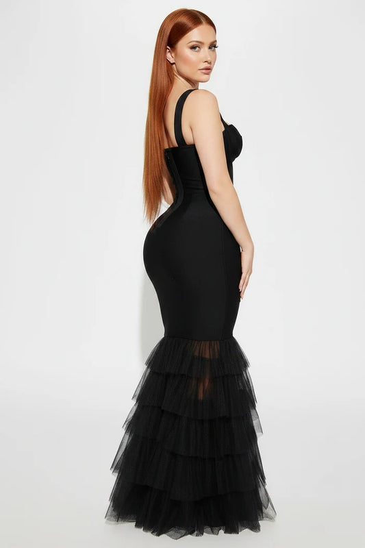 Avalon Mesh Hem Bodycon Dress