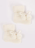 Lapinou Booties Little Booties in White