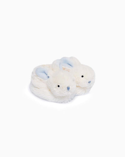 Doudou et Compagnie Booties Baby Bunny Booties in Blue