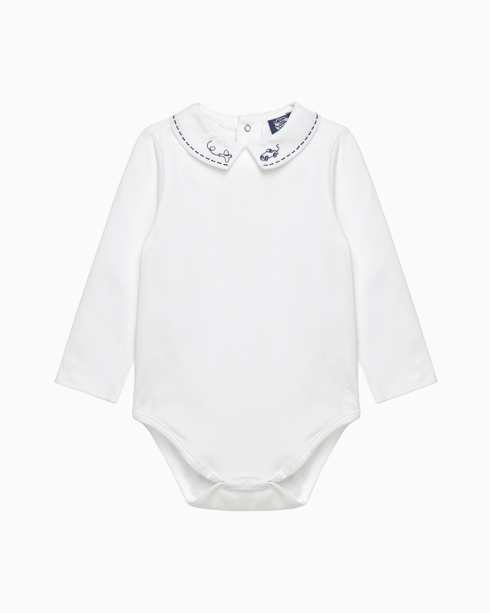 Chelsea Clothing Company Body Baby Monty Long-Sleeved Body in Car & Aeroplane