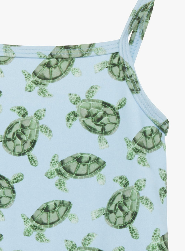 Hampton Swim Swimsuit Baby Peplum Swimsuit in Turtle