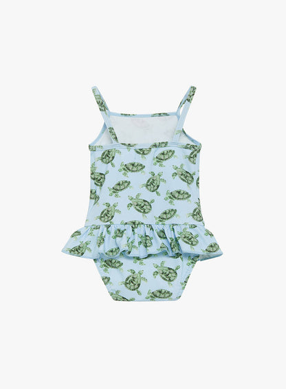 Hampton Swim Swimsuit Baby Peplum Swimsuit in Turtle
