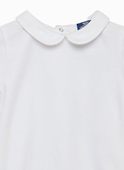 Thomas Brown Body Little Short-Sleeved Milo Body in White/White