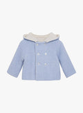 Lapinou Coat Little Teddy Coat in Pale Blue