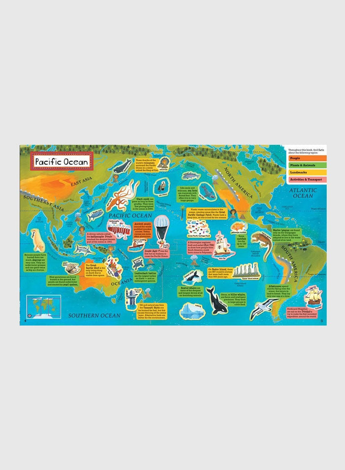 Barefoot Books Book Barefoot Books World Atlas Sticker Book - Trotters Childrenswear