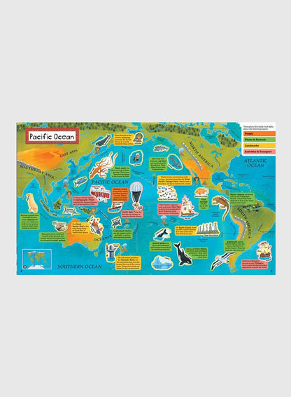 Barefoot Books Book Barefoot Books World Atlas Sticker Book - Trotters Childrenswear