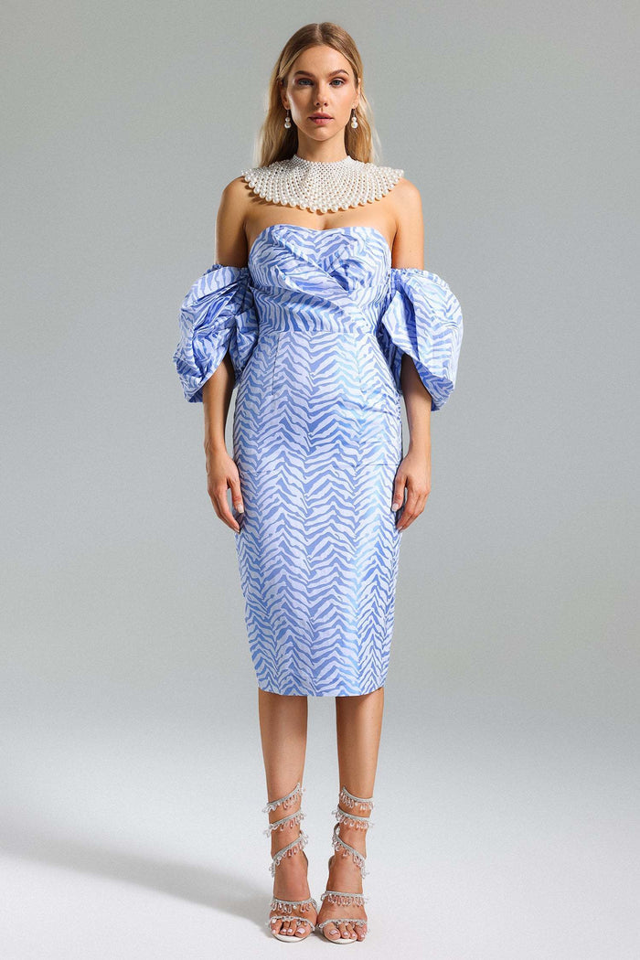 Bianca Elegant Light Blue Dress