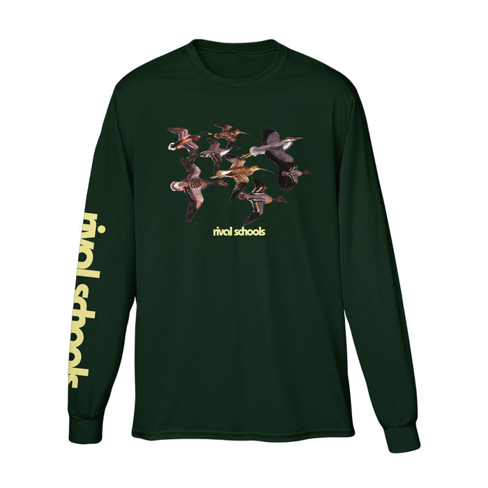 rival schools Birds Forest Green Long Sleeve