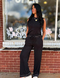 Black Button Tank