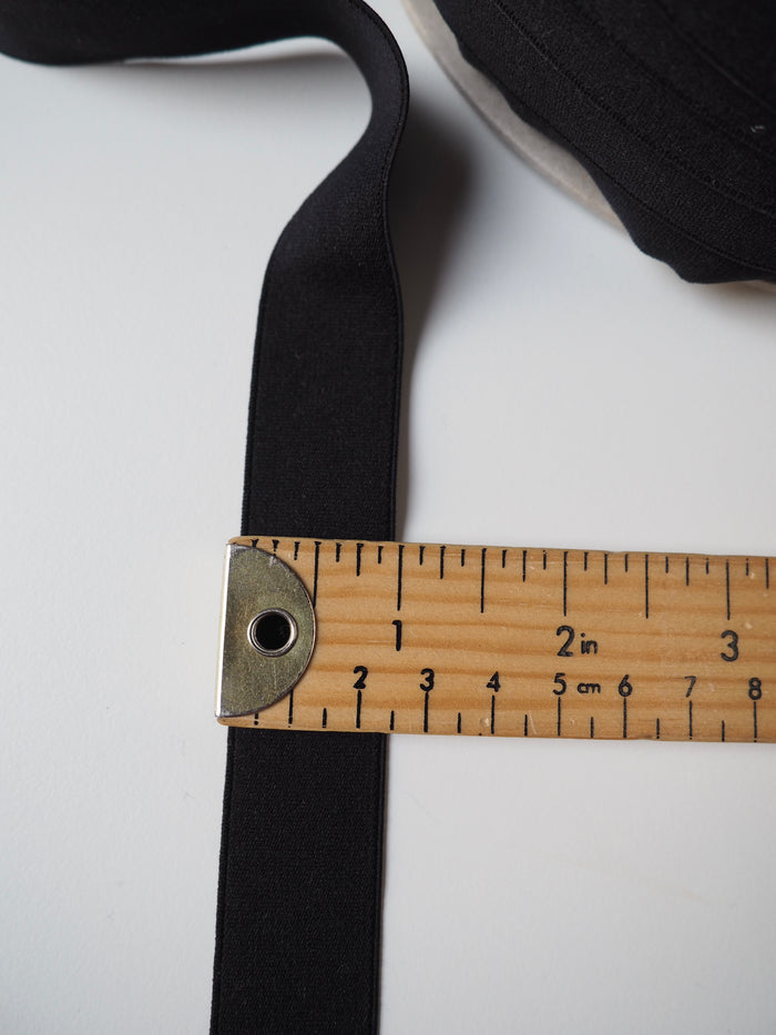 Black Elastic 25mm