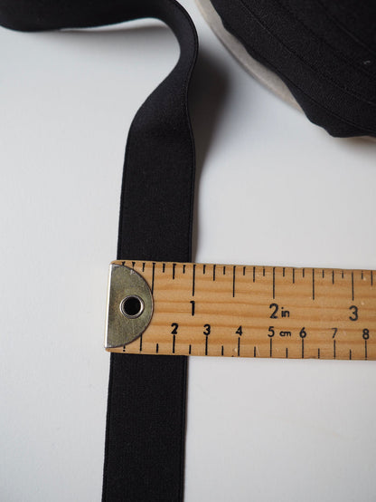 Black Elastic 25mm