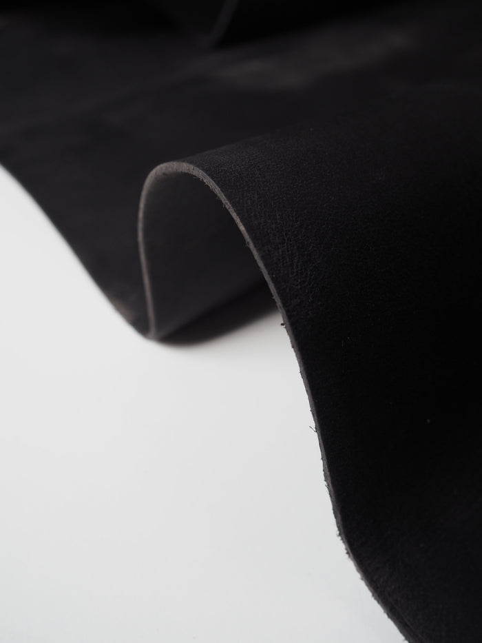 Black Heavy Calfskin