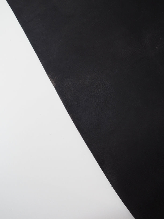 Black Heavy Calfskin