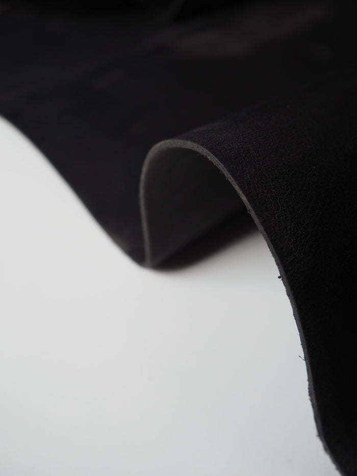 Black Heavy Calfskin