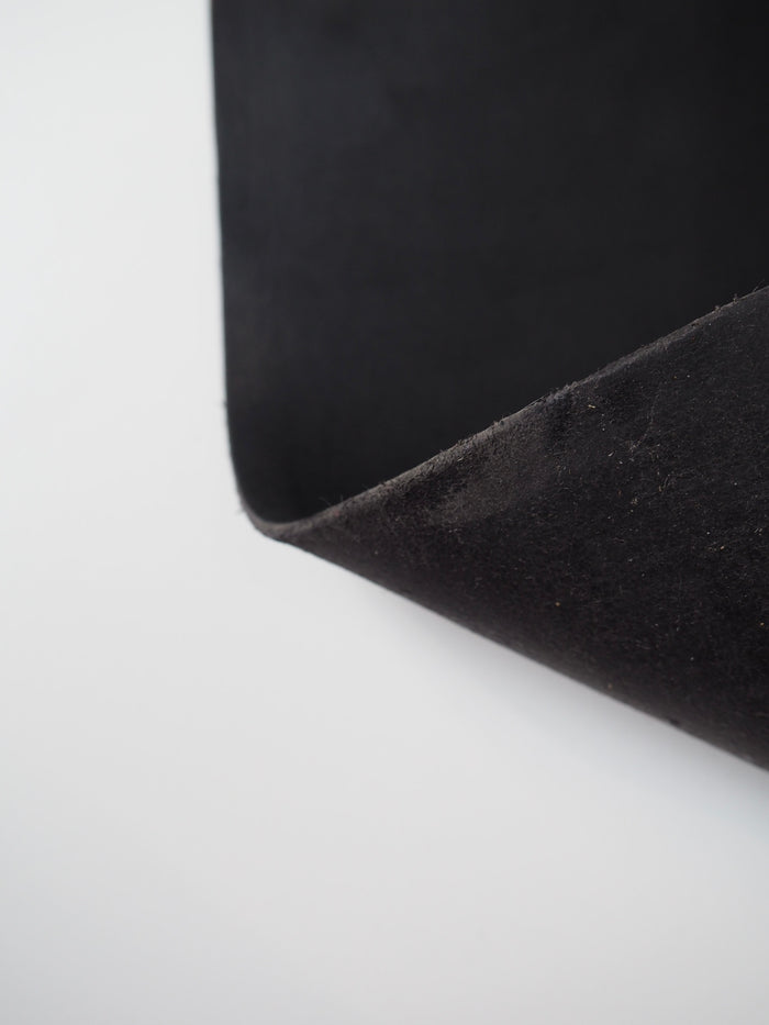 Black Heavy Calfskin