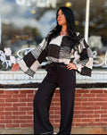 Black Patchwork Top