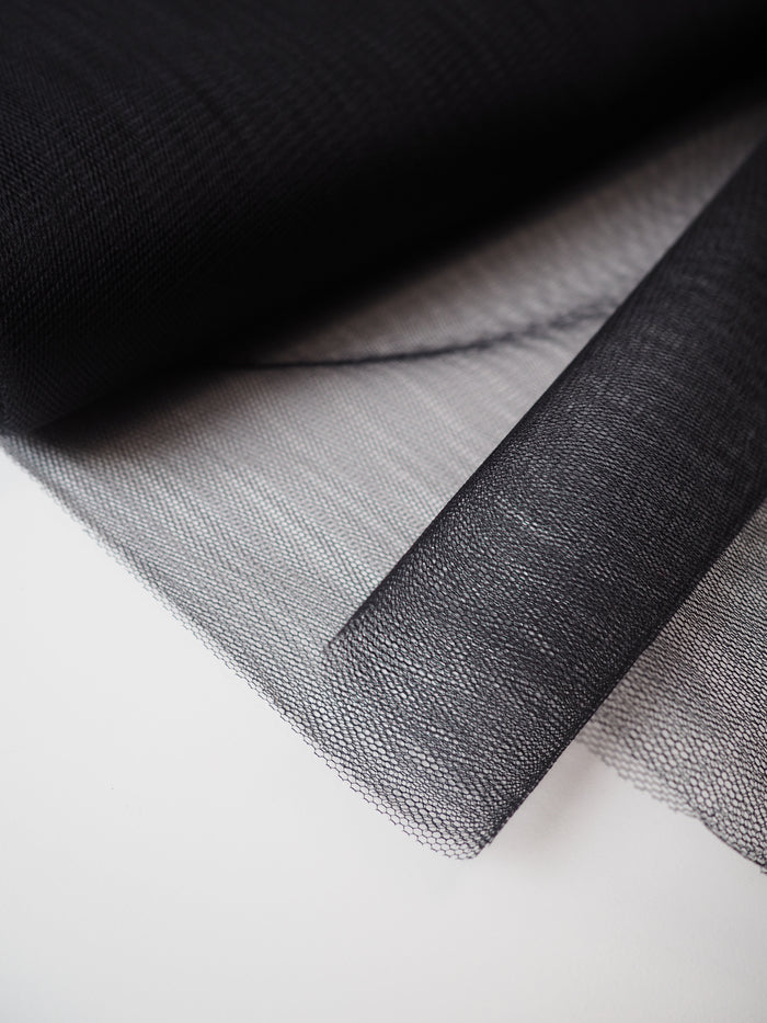 Black Rigid Tulle