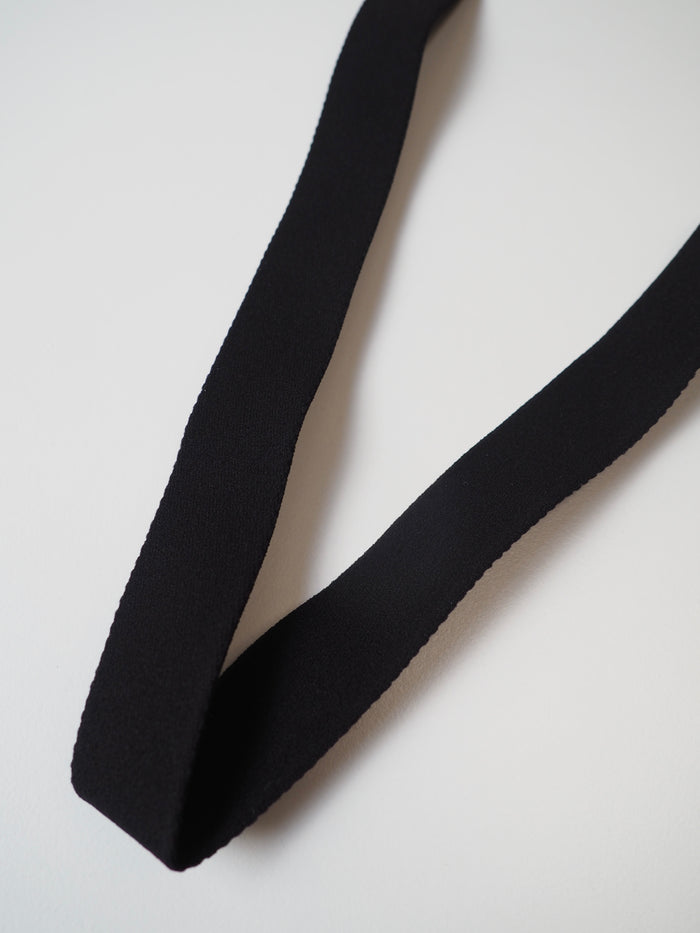 Black Thick Soft Elastic 25mm