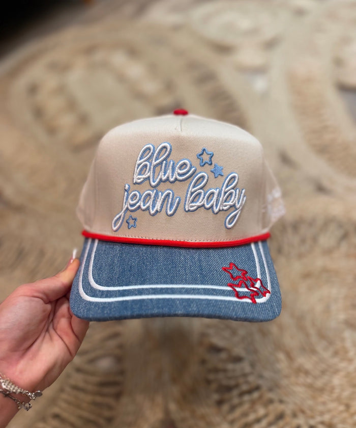 Blue Jean Baby Hat