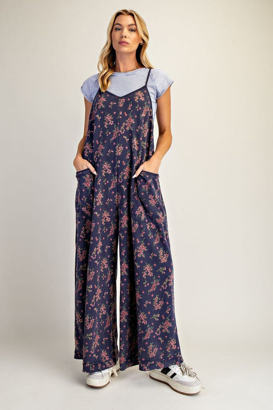Blueberry Floral Jumpsuit