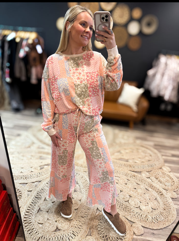 Blush Patchwork Top