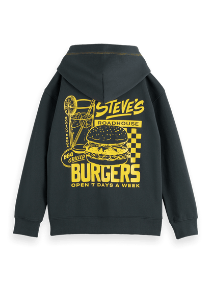 Boys' Oversized Zip Through Hoodie