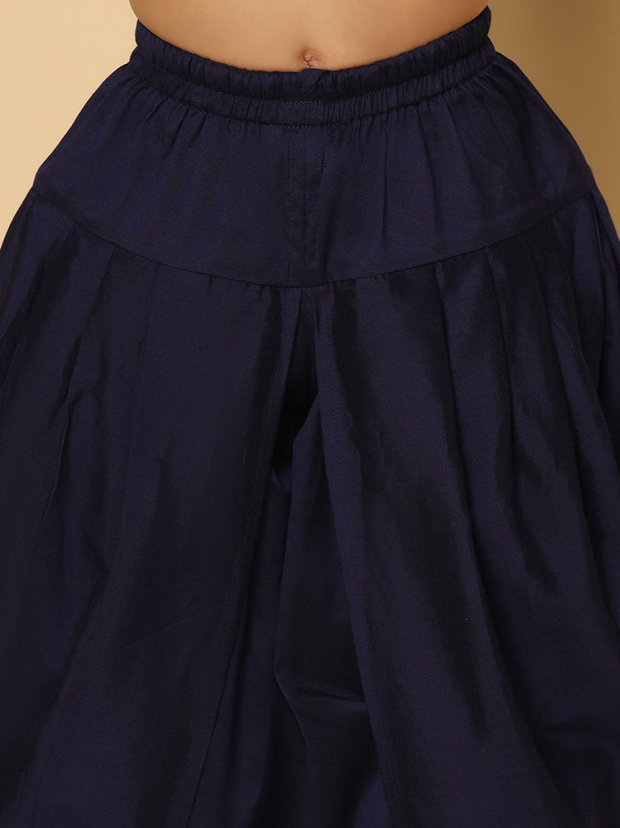 Boy's Purple Kurta Dhoti Set