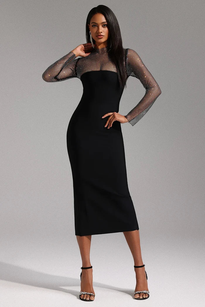 Brielle Long Sleeve Midi Dress