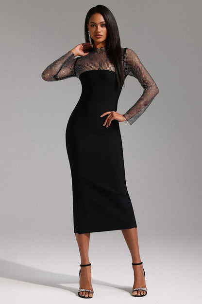 Brielle Long Sleeve Midi Dress
