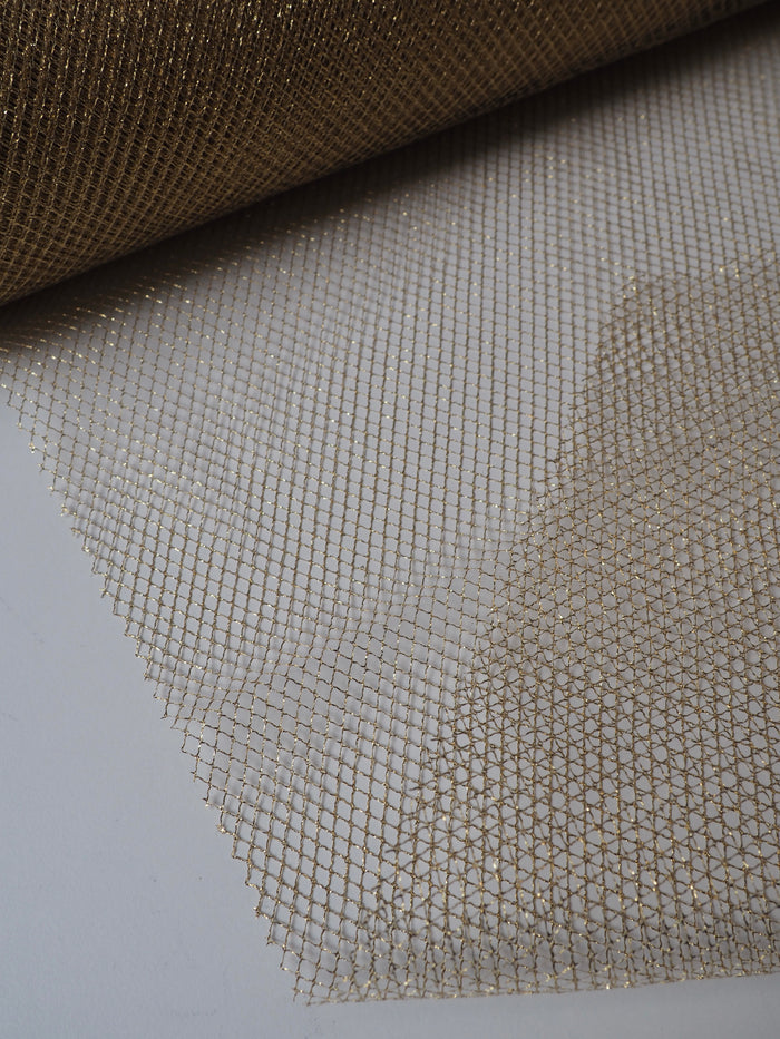 Bright Gold Lurex Large Fishnet