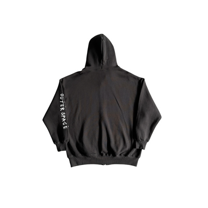 Broken Planet Going To Outer Space Zip Hoodie Black