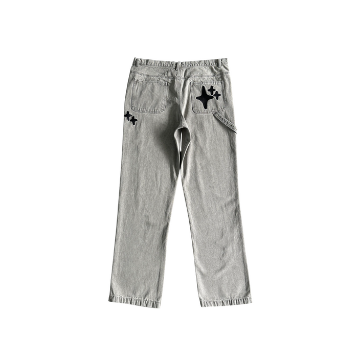 Broken Planet Stars Jeans Grey/Black