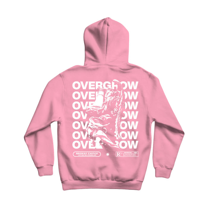 overgrow Broken Things - Pink Pullover back