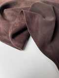 Brown Calfskin Suede