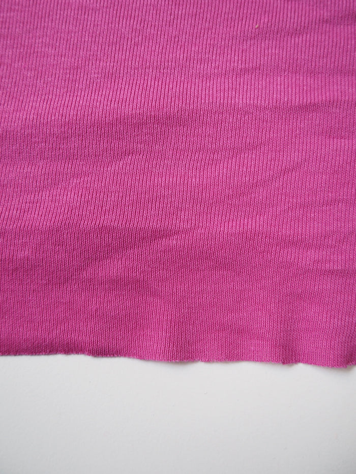 Bubblegum Cotton 1x1 Jersey