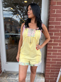 Butter Floral Patch Romper