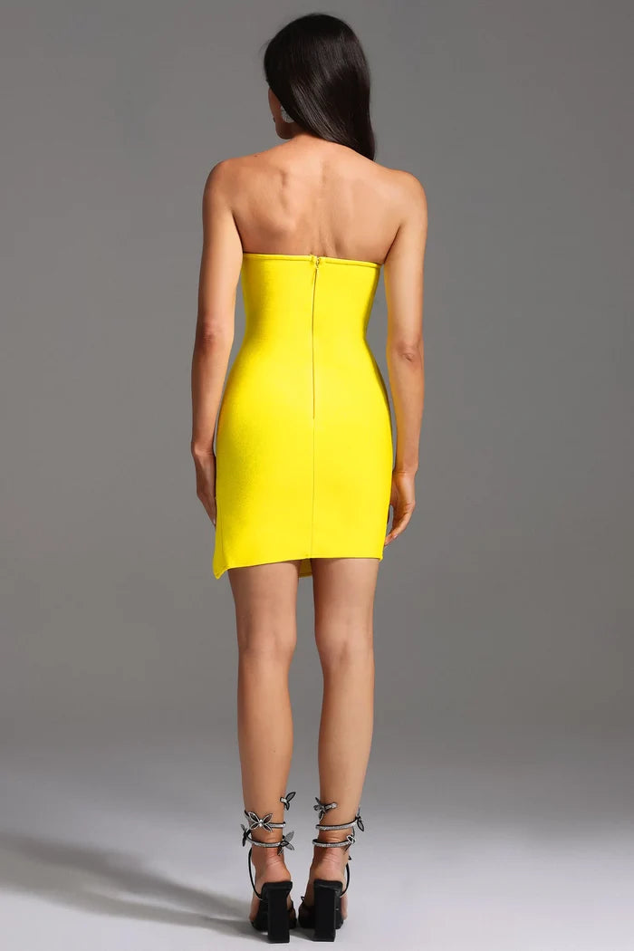 Capriana Women Strapless V-Neck Dress