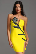 Capriana Women Strapless V-Neck Dress