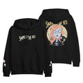 small talks Cartoon - Black Pullover front and back