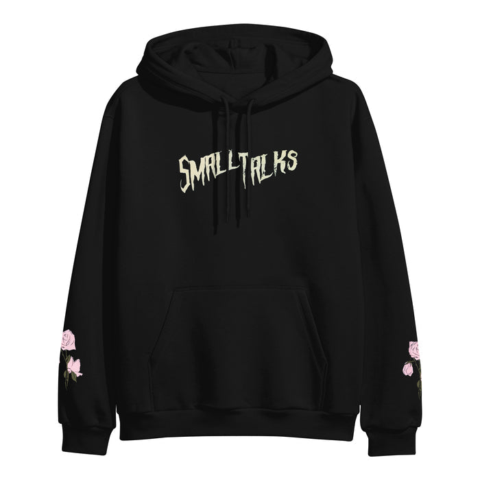 small talks Cartoon - Black Pullover front