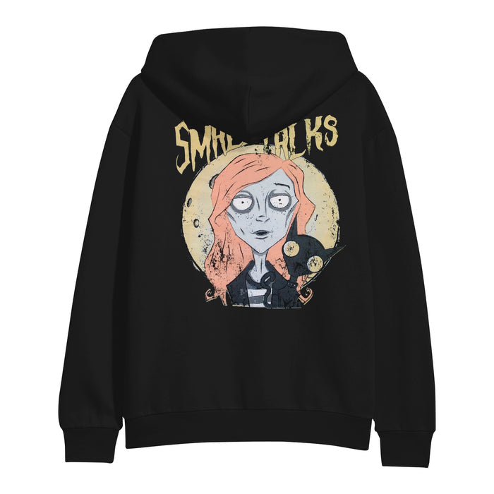 small talks Cartoon - Black Pullover back