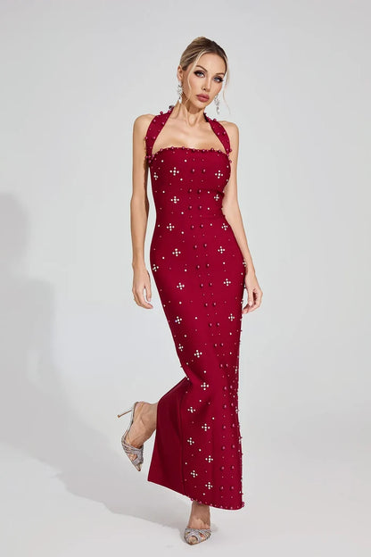 Celeste Embellished One-Shoulder Mermaid Gown