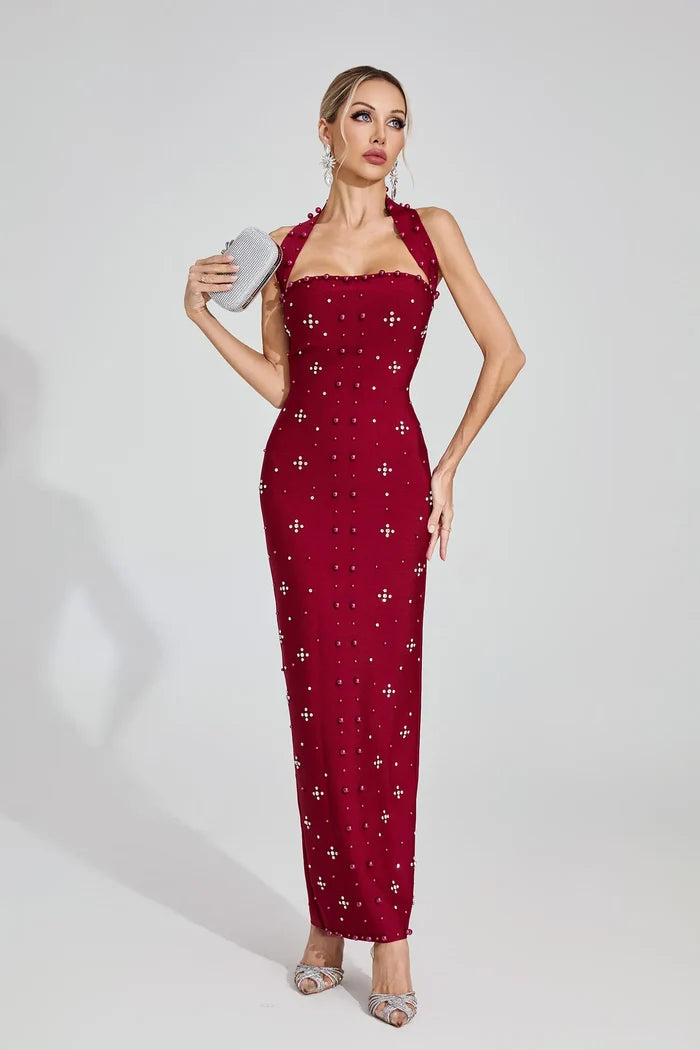 Celeste Embellished One-Shoulder Mermaid Gown