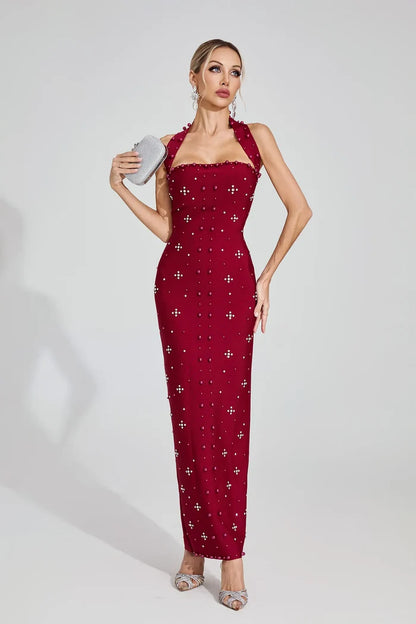 Celeste Embellished One-Shoulder Mermaid Gown