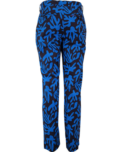 CHARLES LOOP CORAL CANVAS PANTS IN BLUE